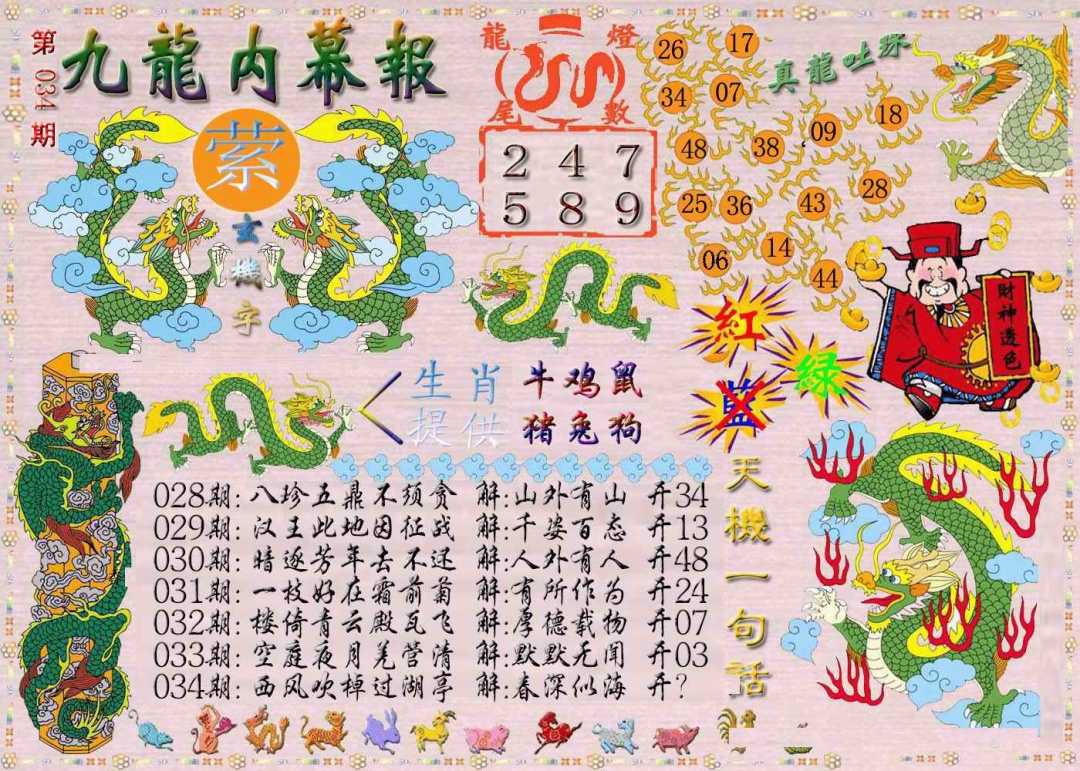 034期九龙内幕报[图]